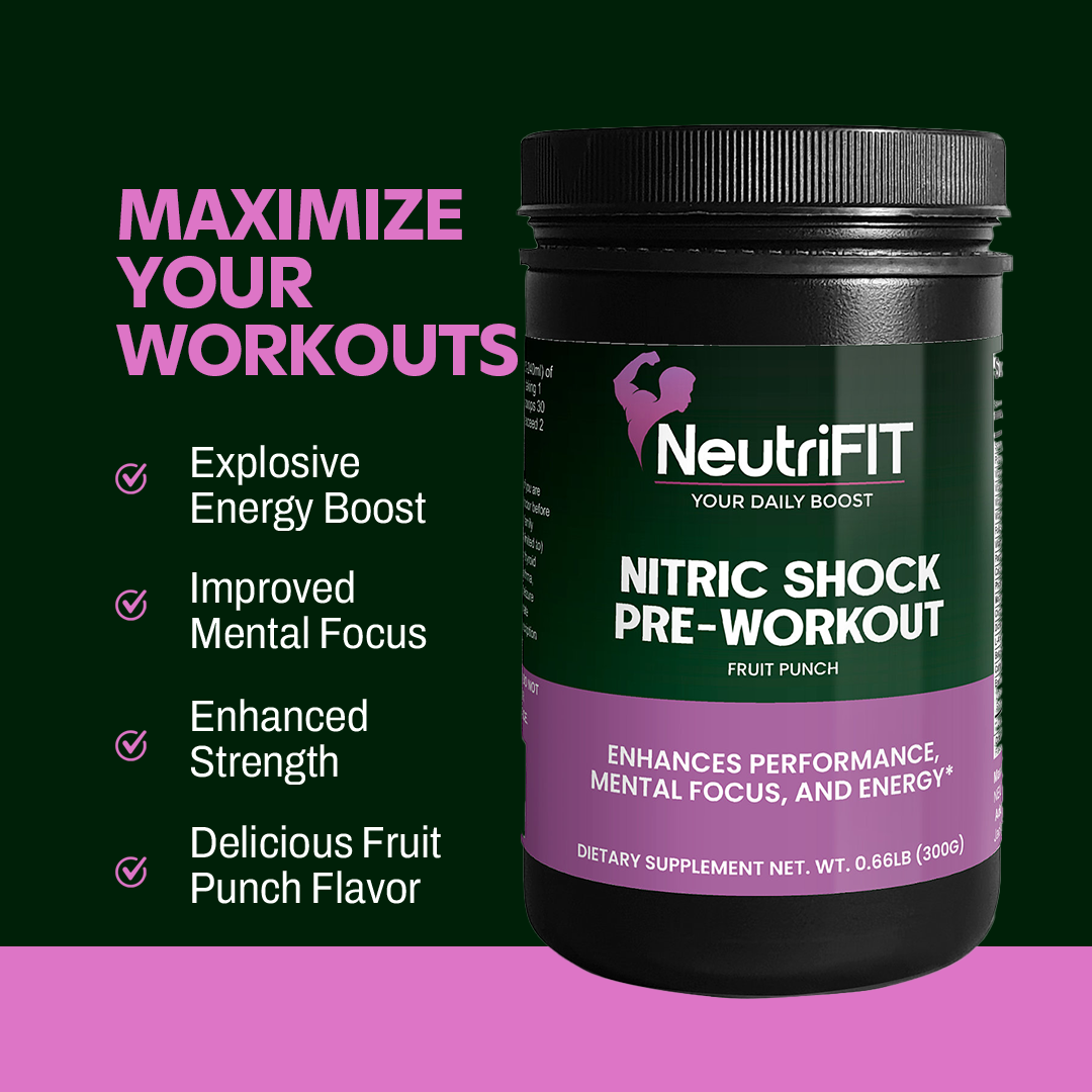 Nitric Shock Pre-Workout Powder (Fruit Punch)